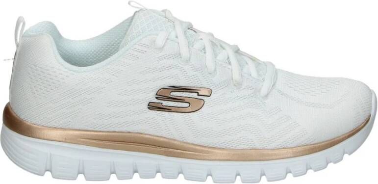 Skechers Dames Relax Veterschoenen White Dames