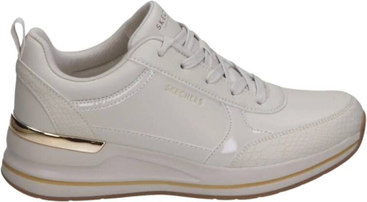 Skechers Billion 2 Fine Shine Sneakers Dames Beige