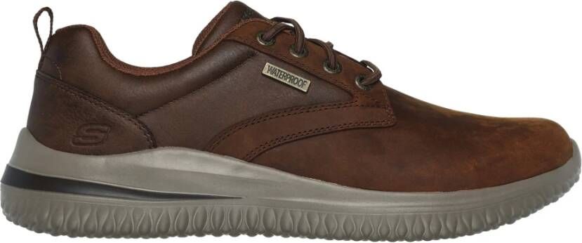 Skechers Bruine Delson Waterdichte Herenschoen Brown Heren