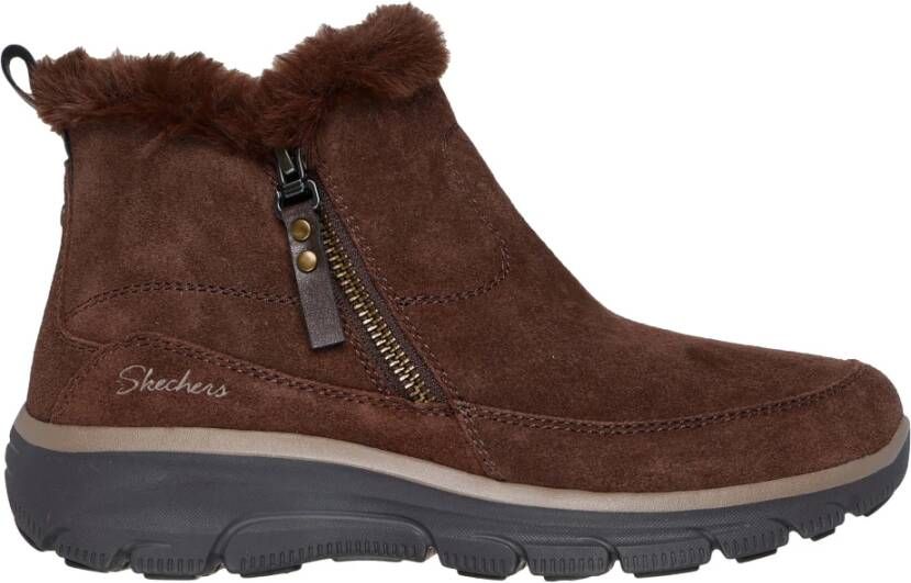 Skechers Relaxed Fit Easy Going Cool Zip! Boots Dames Zwart