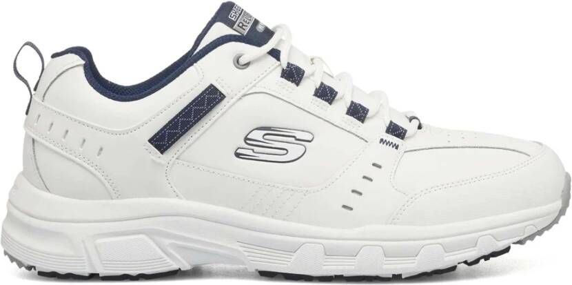 Skechers Heren Leren Synthetisch Textiel Sneakers White Heren