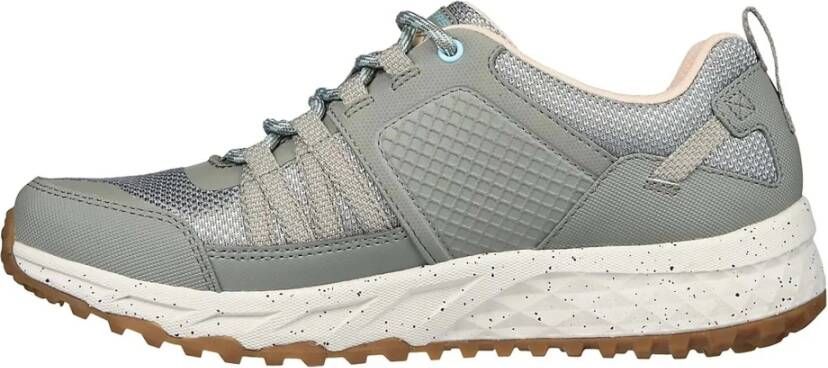 Skechers Dames Leren Textiel Sneakers Green Dames