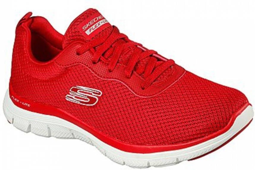 Skechers Flex Appeal 4.0 Brilliant View 149303 RED Vrouwen Rood sneakers