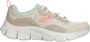 Skechers Flex Comfort Sneaker Upgrade Grijs Beige Dames - Thumbnail 2