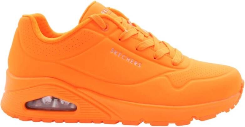 Skechers Fogerty Stijlvolle Sneakerschoenen Orange Dames