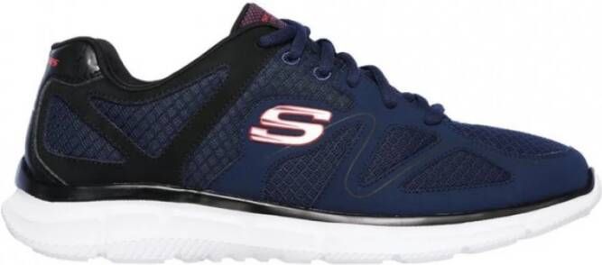 Skechers Geheugen Hardloopschoenen Blauw Lichtgewicht Ademend Blue Heren