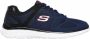 Skechers Geheugen Hardloopschoenen Blauw Lichtgewicht Ademend Blue Heren - Thumbnail 1