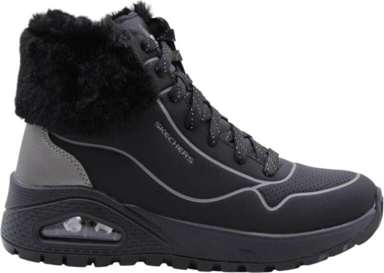 Skechers Gezellige Winterlaarzen voor Vrouwen Black Dames