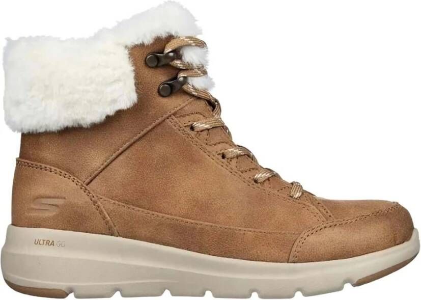 Skechers Glacial Ultra Cozyly Veterboot Dames Bruin Cognac