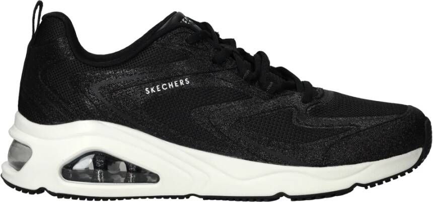 Skechers Glit Airy Zwarte Sneaker Black Dames