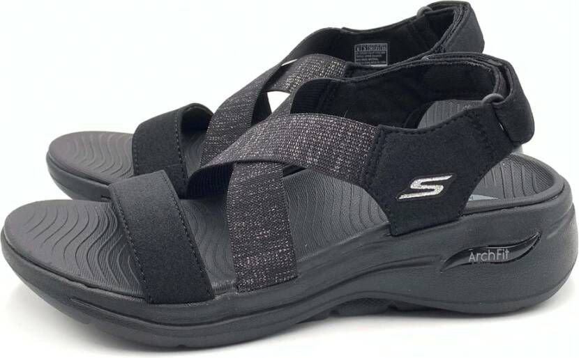 Skechers Go Walk Arch Fit Astonish Sandals Black Dames