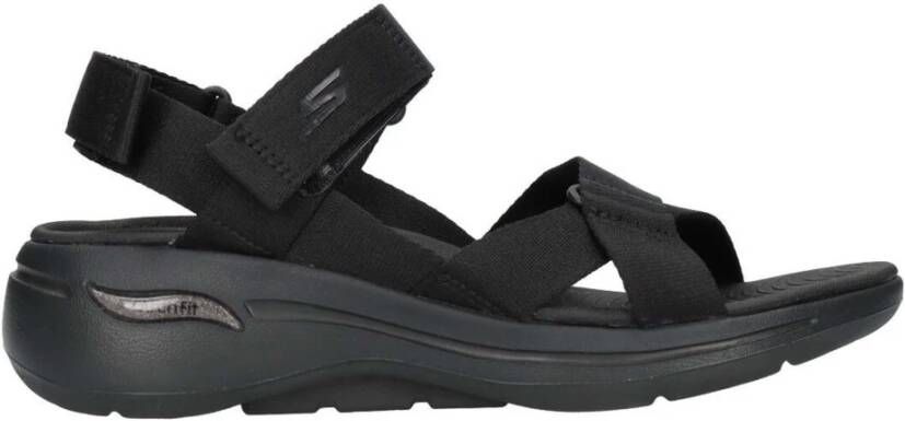 Skechers Go Walk Arch Fit San Sandalen Black Dames