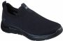 Skechers Go Walk Arch Fit 216118-BBK Mannen Zwart Sneakers - Thumbnail 2