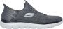 Skechers GO Walk Flex Hands Sneakers Gray Heren - Thumbnail 1