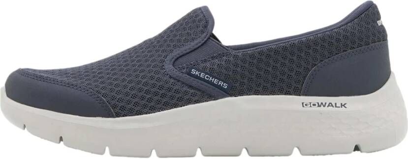 Skechers GO Walk Flex Reque Sneakers Blue Heren