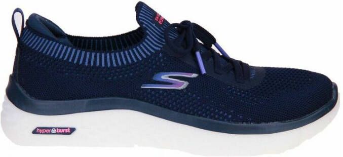 Skechers Go Walk Hyper Burst Sneaker Blauw Dames