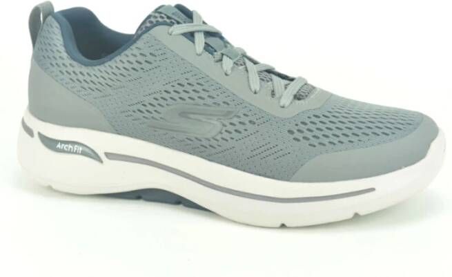 Skechers Grijze Lycra Runner Gray Heren