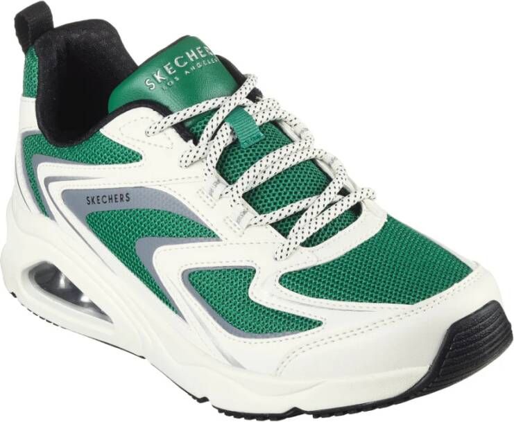 Skechers Groen Wit Tres-Air Uno Sneaker Green Heren