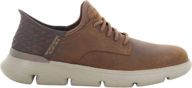 Skechers Heren Cognac Garza Schoenen Brown Heren