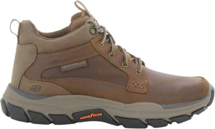 Skechers Heren Cognac Respected Schoenen Brown Heren