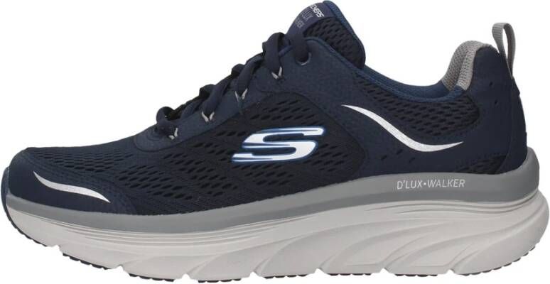 Skechers Heren Dlux Walker Sneakers Blauw Heren