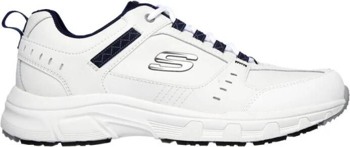 Skechers Heren Leren Synthetisch Textiel Sneakers White Heren