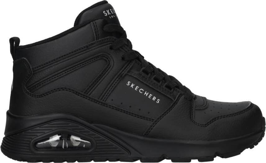 Skechers Hoge Top Vetersneaker Boot Black Dames