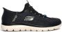 Skechers Key Pace Slip-On Sneakers Zwart Black Heren - Thumbnail 1