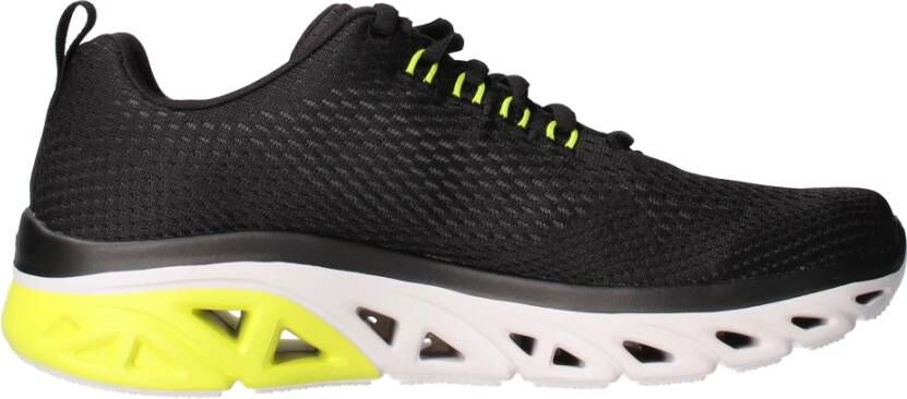 Skechers Klassieke Mesh Sneaker met Zachte Zool Black Heren