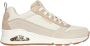 Skechers Uno 2 Much Fun Sneakers Dames Beige - Thumbnail 1