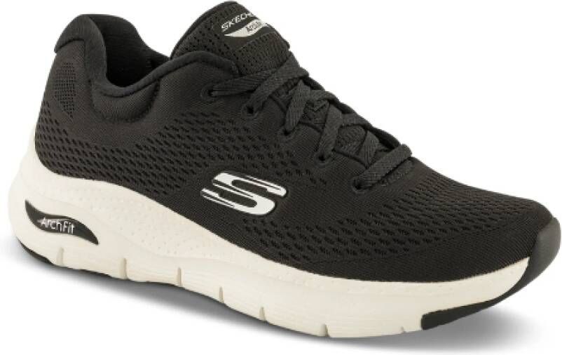 Skechers Lichtgewicht Arch Fit Sneakers Black Dames