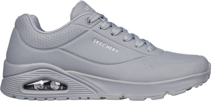 Skechers Luchtkussen Stijlvolle Sneakers Mannen Gray Heren