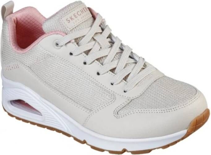 Skechers Air Fabric Lace Trainers Beige Dames