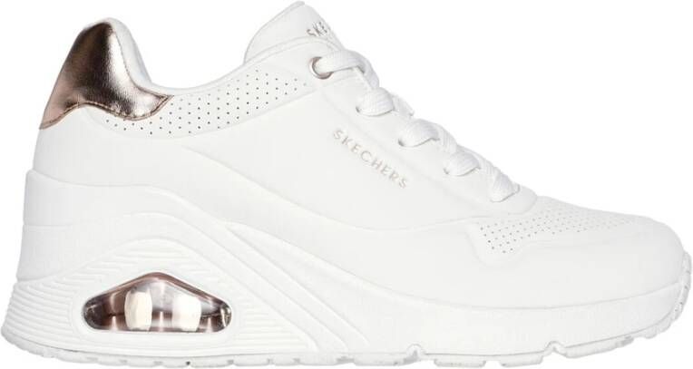 Skechers Mode Sleehak Sneaker met Luchtkussen White Dames