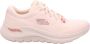 Skechers Arch Fit 2.0 Big League Dames Sneakers Gebroken Wit Roze - Thumbnail 2