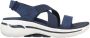 Skechers Go Walk Arch Fit Sandalen Dames Blauw - Thumbnail 1