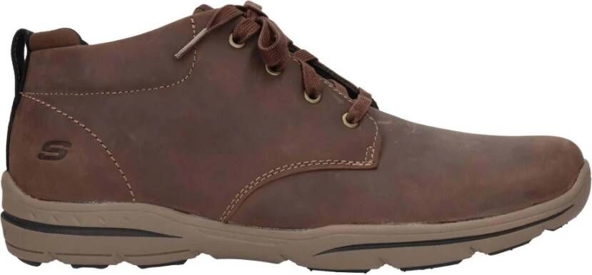 Skechers Relaxed Fit: Harper Melden Sneakers Brown Heren