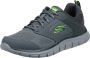 Skechers Heren Leder Textiel Sneakers Gray Heren - Thumbnail 1