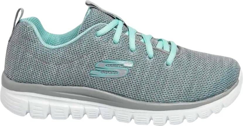 Skechers Sierlijk-gedraaid voor sneakers Gray