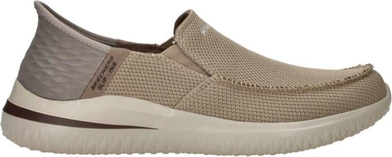 Skechers Slip-Ins Delson 3.0 Cabrino Vegan instapper Beige Heren