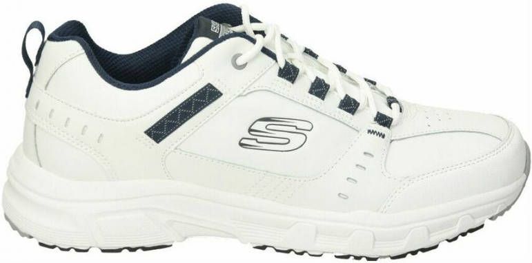 Skechers Heren Leren Synthetisch Textiel Sneakers White Heren