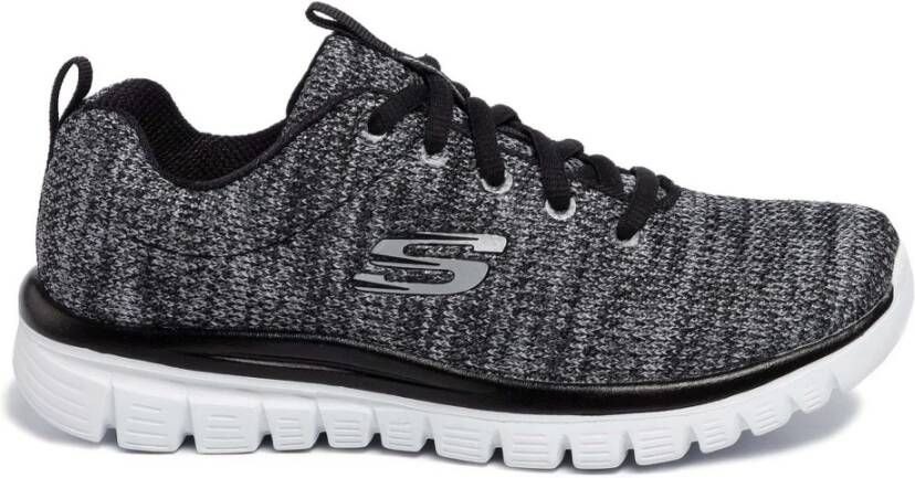 Skechers Graceful Twisted Fortune Dames Sneakers 12614-BKW