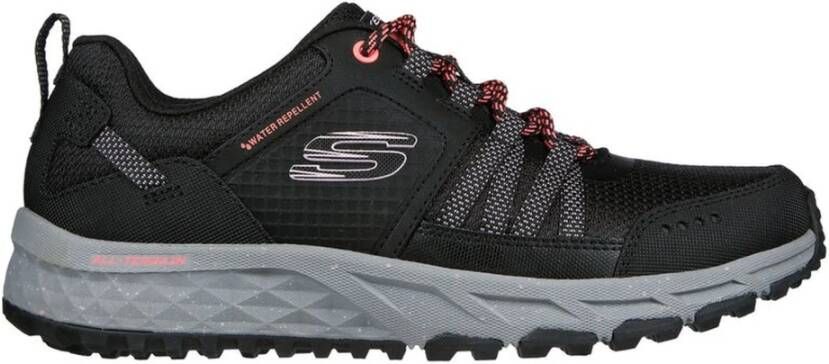 Skechers Dames Leren Textiel Sneakers Black Dames