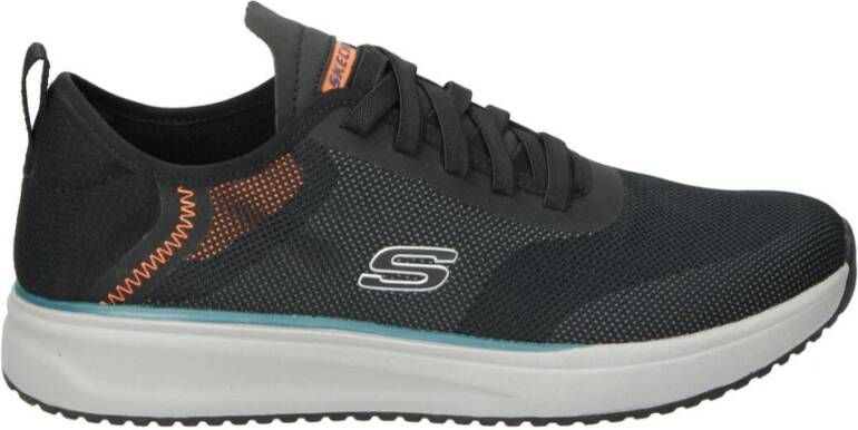 Skechers Synthetisch Leren Sneakers voor Heren Zwart Heren