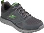 Skechers Heren Leder Textiel Sneakers Gray Heren - Thumbnail 5