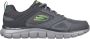 Skechers Heren Leder Textiel Sneakers Gray Heren - Thumbnail 3