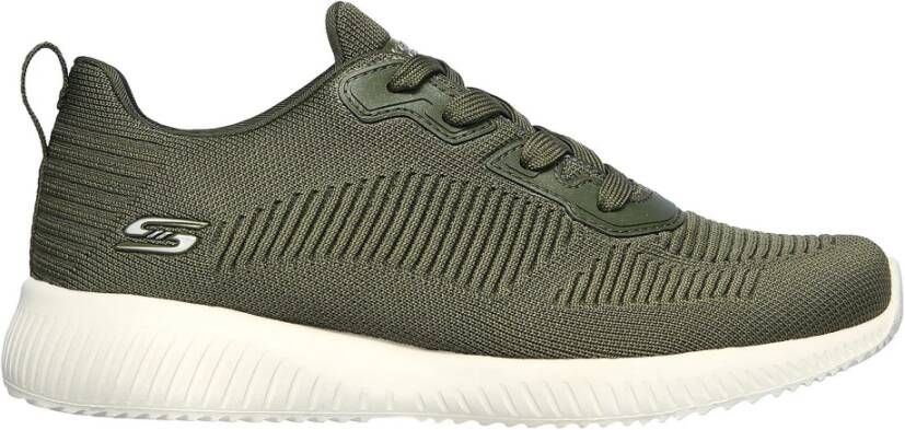 Skechers Bobs Squad Stevige Sneakers Green Dames