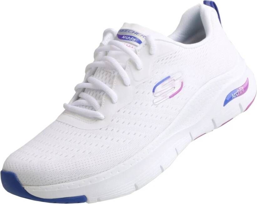 Skechers Dames Mesh Veterschoenen White Dames - Foto 4