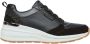 Skechers Geperforeerde Duraleather Sneakers Black Dames - Thumbnail 8