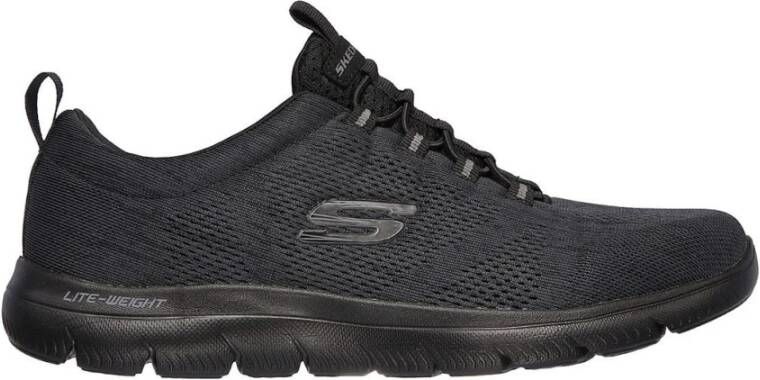 Skechers Zwarte stijlvolle sneakers voor mannen Black Heren